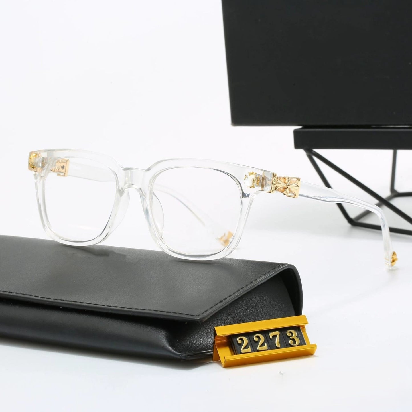 Chrome heart blue light glasses