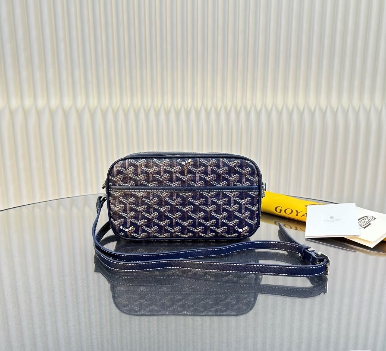 Goyard strap bag