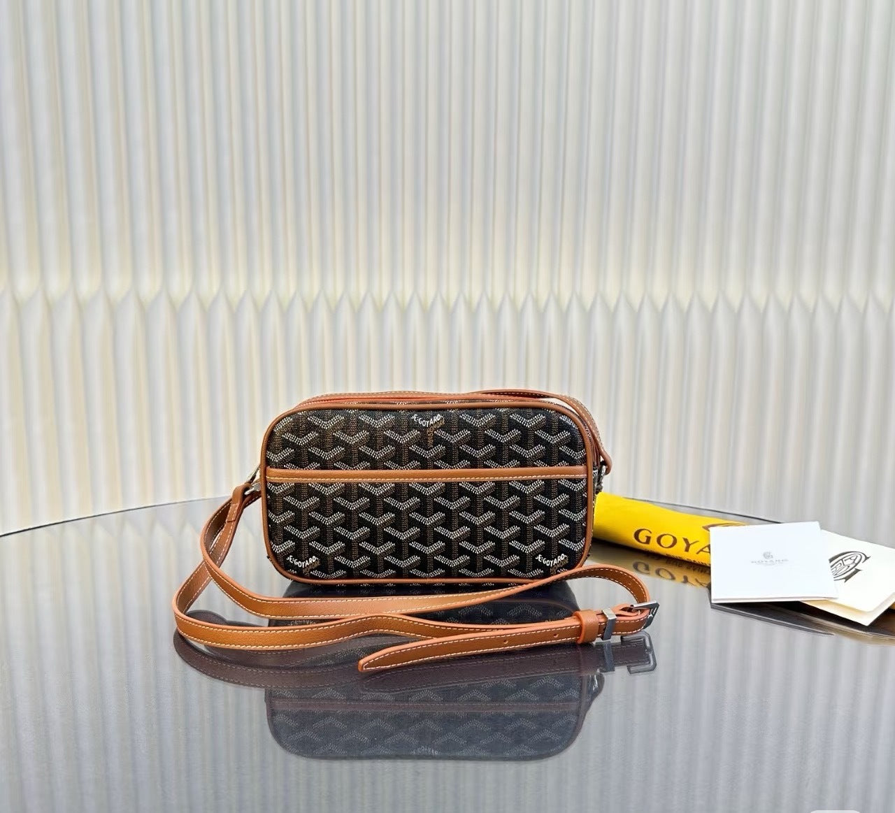 Goyard strap bag